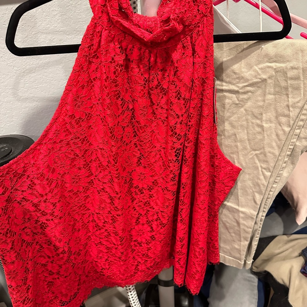 Jcrew High Neck Tie Back Eyelash Lace Blouse